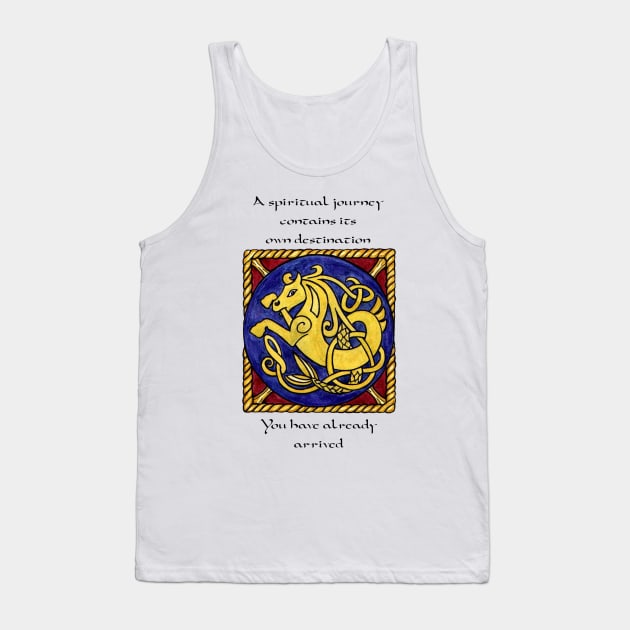 Celtic Design #1 with uplifting  inspirational thought Tank Top by MagicMythLegend